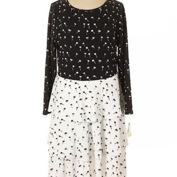 LuLaRoe Dresses & Skirts - LULAROE ADORABLE LAYERED DRESS. 3XL NWT